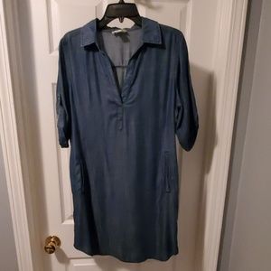LOFT Blue Jean Dress